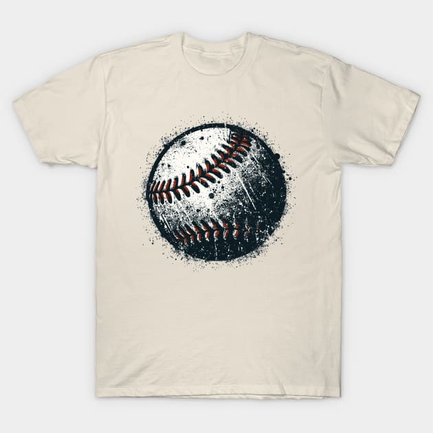 Baseball Ball T-Shirt by Vehicles-Art